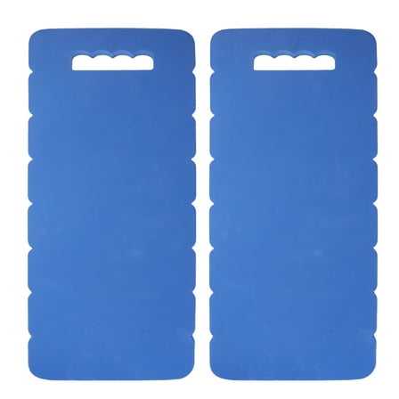 HOMEMAXS  2 Pcs Bathtub Kneeling Pad Yoga Cushion Linen Tiles Miss Blue