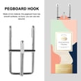 thumbnail image 4 of 10 Pcs Grid Pegboard Hooks Slatwall Iron Hooks Universal Slat Board Hooks, 4 of 7