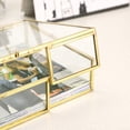 thumbnail image 4 of Caja organizadora vintage de cristal dorado Hipiwe, 4 of 9