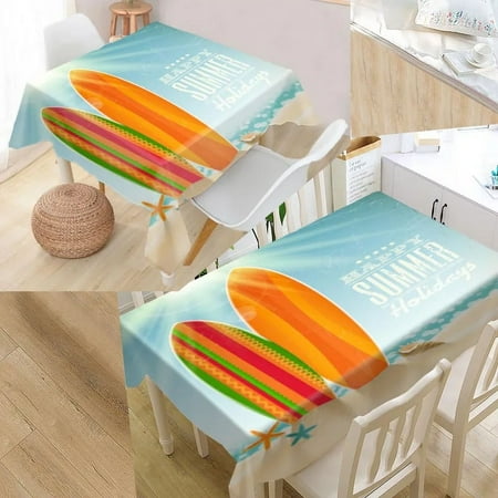 

Beach Pattern Star Summer Rectangular Tablecloth Indoor Outdoor Party ration Suitable for Dinner Party Picnic Tablecloth