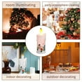 thumbnail image 4 of Maoww Simulation Candle Lamp with Snowman/Santa Clause Patterns Electric Simulation Modeling Candle Light Battery Powered Atmosphere LED Lamp for Festival Christmas, 4 of 8