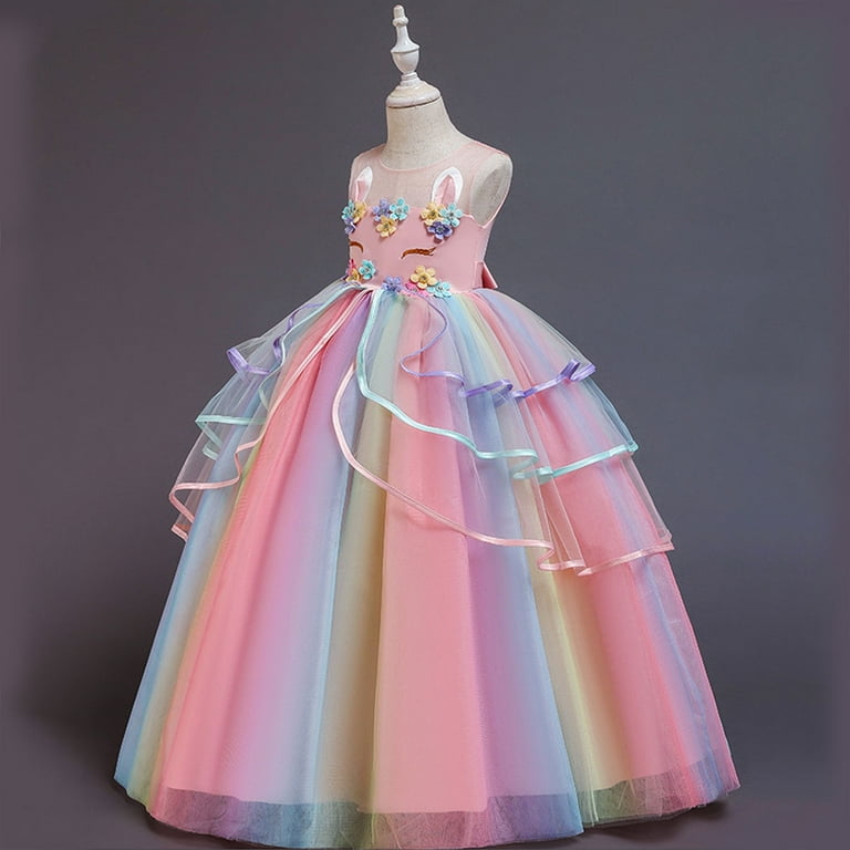 Children's Dress Unicorn Girl Party