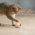 thumbnail image 1 of Dispensador de golosinas interactivo para mascotas con varita de juguete | Comedero rodante tipo rompecabezas para gatos y perros | Base con peso para jugar en interiores y controlar el peso, 1 of 9