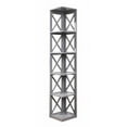 thumbnail image 1 of Convenience Concepts 203080GY Oxford 5 Tier Corner Bookcase, Gray, 1 of 4