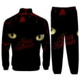 thumbnail image 3 of toraway Mens Sets 2 Piece Outfits Summer Digital Print 3D Hooded Sweatshirt Threaded Leggings Set XXL, 3 of 3