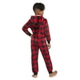 thumbnail image 5 of Jolly Jammies Boys or Girls Buffalo Plaid Matching Family Pajamas Union Suit, Sizes 4-16, 5 of 11
