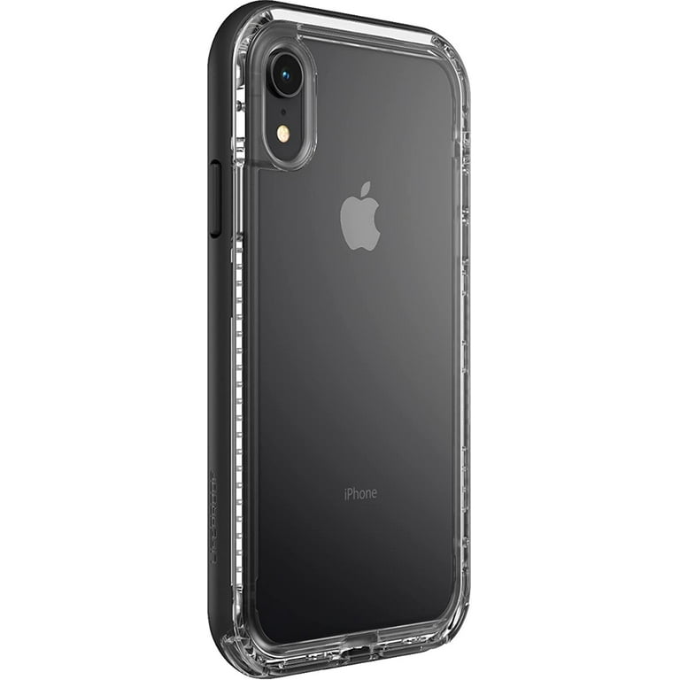 LifeProof Next Series Case for iPhone XR Only - Retail Packaging - Black  Crystal Clear/Black