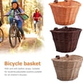 thumbnail image 4 of Minkissy D Shape Wicker Bike Carrier Detachable Front Handlebar Storage For Kids Honey 1Set, 4 of 6