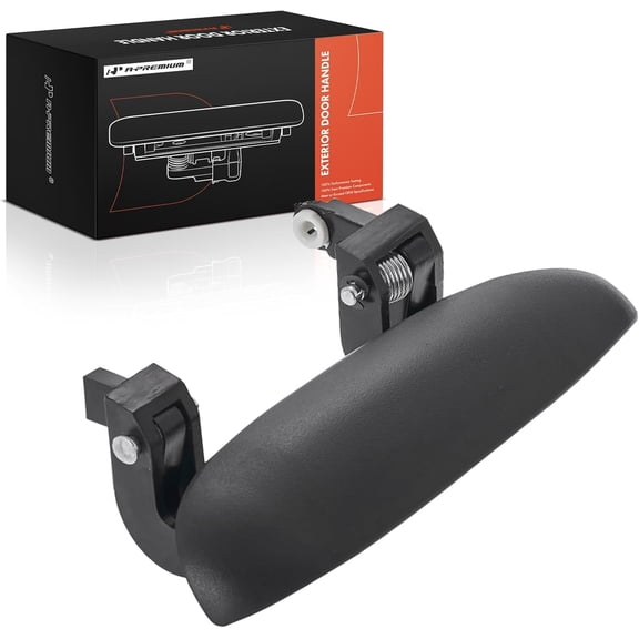 A-Premium Rear Right Passenger Side Exterior Door Handle Compatible with Chevrolet Cavalier & Pontiac Sunfire, 1995-2005, Textured Black, Replace# 22650704
