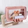 thumbnail image 5 of TNOBHG Travel Makeup Bag Transparent Cosmetic Bag Zipper Closure Waterproof Capacity Firm Stitching Portable Travel Business Trip Toiletry Bag Makeup Brush, 5 of 8