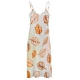 thumbnail image 5 of Autumn Harvest Maple Leaves Thanksgiving Sleeveless Dress for Women Clothing Female Women's Summer Skirt, 5 of 7