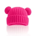 thumbnail image 2 of WUANDIXFA Baby Beanies Newborn Baby Hats Bear Ears Preemie Caps Baby Boy Girl Infant Hospital Beanie,Hot Pink,1-10 Years, 2 of 5