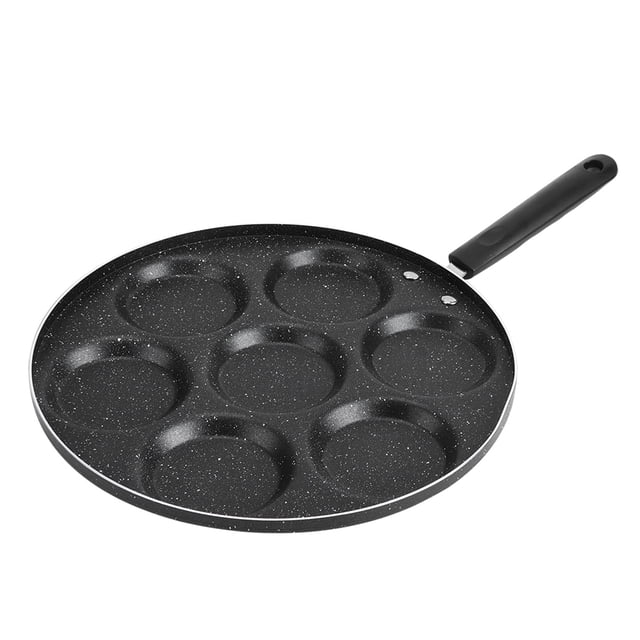 Fried Eggs Cooking Pan, Non-stick Coating Anti-scald and Heat-resistant Handle Firm 47 X 30 X 2.5 cm Black Cooking Pan for Gas Stove Electric Ceramic Stove