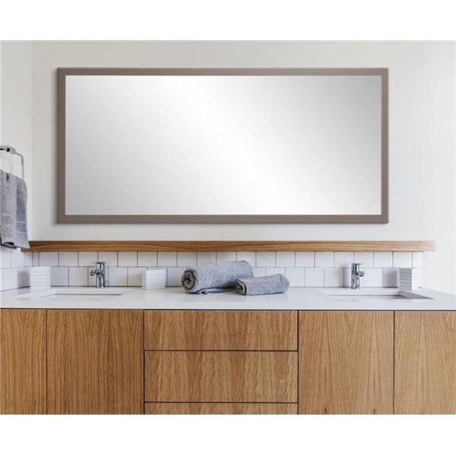 BrandtWorks Miroir de Sol Gris Mat Moderne 29.5 x 63.5 Po. BM070TS