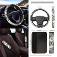 thumbnail image 3 of Uorisanigo Butterfly Print Automotive Interior Covers Elegant Car Seat Covers Full Set Car Accessories Soft Car Steering Wheel Cover,Universal Car Seat Belt Cover,Large Car Trash Can Gift for Friend, 3 of 7