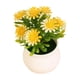 thumbnail image 2 of MTBLYS Arreglo floral artificial con maceta de 7 cabezas, de plástico, para decoración de mesa en el hogar, la oficina o bodas. Planta decorativa en maceta, centro de mesa para escritorio., 2 of 6