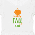 thumbnail image 4 of Inktastic Happy Fall Y'all, Pumpkin, Arrow - Orange Green Girls Baby Dress, 4 of 5