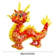 thumbnail image 3 of LHWEN Chinese Dragon Plush Toy New Year 2024 Year of the Dragon Mascot Soft Stuffed Animal Pillow Christmas Birthday Gift for Adults Kids Girls Cute Design Plushie Valentine's Day Easter Mother's Day, 3 of 8