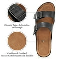 thumbnail image 4 of Atoshopce Womens Wedge Sandals Summer Casual Open Toe Buckle Platform Sandal Slip On Beach Flatform Shoes, 4 of 7
