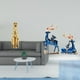 thumbnail image 2 of Escultura de resina de dorado y reno, adorno decorativo para centro de mesa, decoración del hogar, oficina y mesa para chimenea., 2 of 8