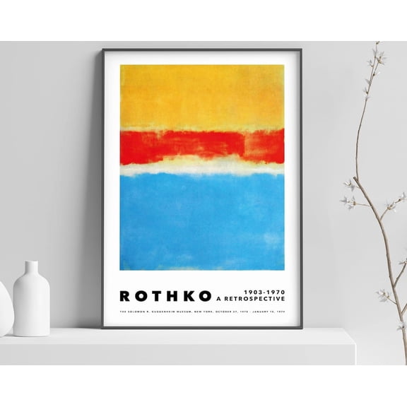Mark Rothko Art Exhibition Rothko Print Modern Wall Decor Wall Art Print 11