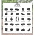 thumbnail image 2 of Porch Shield Housse pour Foyer - Imperméable 600D Robuste pour Bol de Feu Rond de Patio Noir - 40 Pouces, 2 of 8