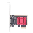 thumbnail image 2 of PCI Express Gigabit Ethernet Card, Professional 2.5G PCIe  Adapter Supports PXE Function High Speed Transmission Aluminium Alloy  for Desktop Computer, 2 of 8