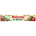 thumbnail image 1 of Colorful Welcome to School Banner with School Bus Backpack Apple Elements Backdrop Party Decorations for Classroom Decor School Events Back - to - School Parties Photo Backdrops, 1 of 4