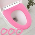thumbnail image 3 of sruoe Toilet Seat Covers, Padded Toilet Seat Covers, Soft Warmer Toilet Seat, Toilet Seat Covers Washable, Fits Most Size Toilet Seat for Bathroom, Pink, 3 of 6