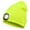 fluorescent yellow, variant on LED Beanie Hat with Light,Unisex USB Rechargeable Hands Free 4 LED Headlamp Cap for Dad Him Husband