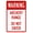 Warning Sign 2, variant on Warning Dog I Can Make It to The Fence in 2.8 Seconds Tin Sign - 8"x12", Plaque Decor for Home, Farm, Store, Garage, Club, Bar, Kitchen, Pub