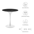 thumbnail image 5 of Sofa Side Table, Round, Black White, Artificial Marble, Metal Steel, Modern Contemporary Mid-Century, Living Lounge Cafe Room Hotel Lobby Hospitality, 5 of 6