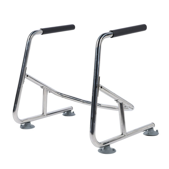 Toilet Safety Rails, Thickened Toilet Safety Frame Strong Load Bearing Stainless Steel for Bathroom