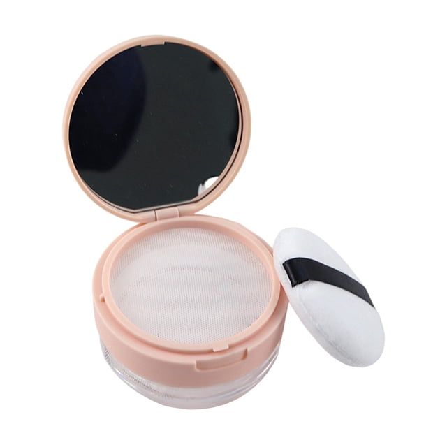 lionlar Conteneur de Poudre Libre avec Tamis Réutilisable Élastique pour Filles Grand Filet Rose