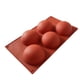 thumbnail image 3 of 2 moldes, molde esférico de silicona de gran tamaño, 5 esferas hemisféricas para hacer chocolate, pasteles, gelatina, 3 of 5