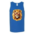 thumbnail image 2 of Lion With Sunglasses Animal Lover Mens Graphic Tank Top, Royal, 3XL, 2 of 3
