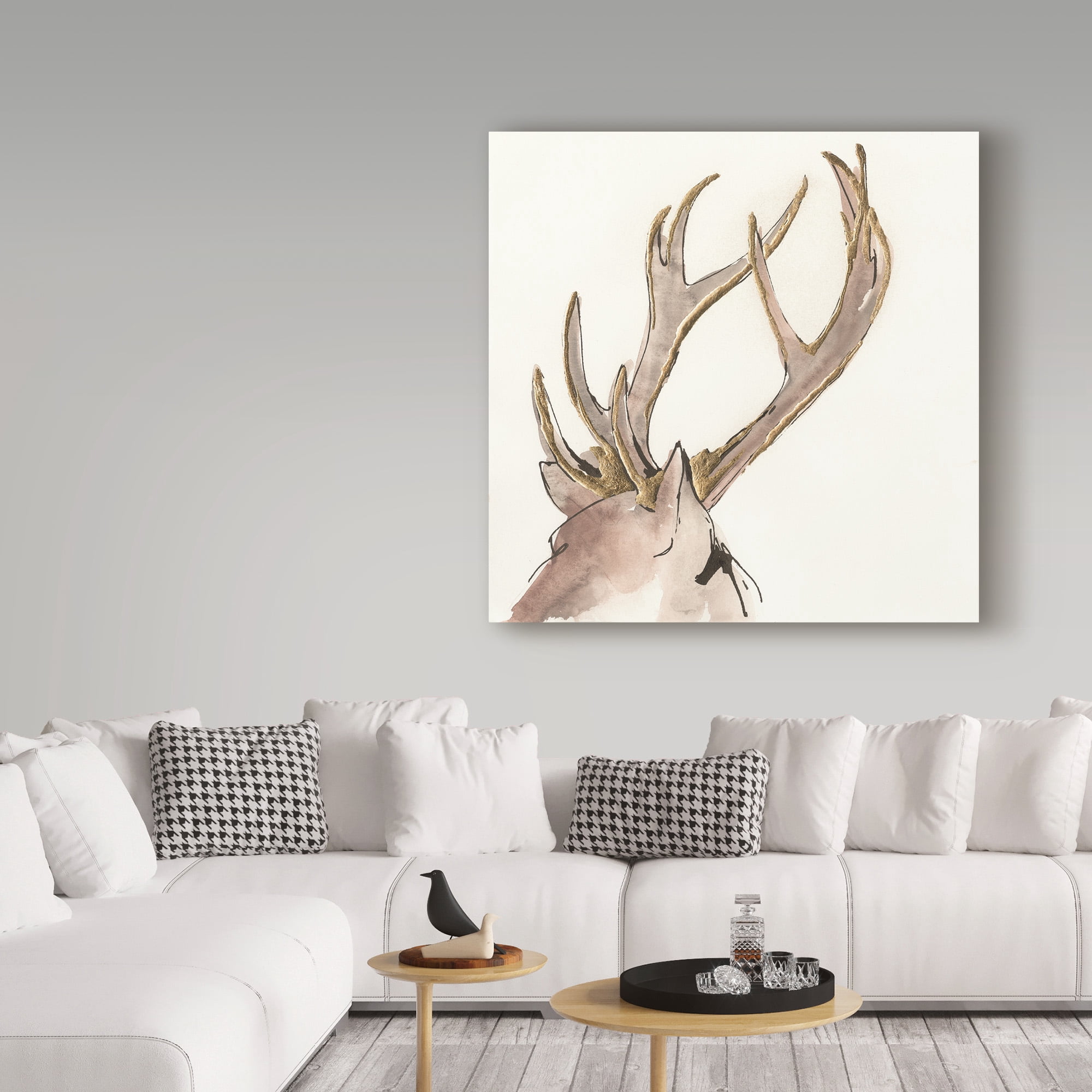 Trademark Fine Art 'Gilded Deer' Canvas Art by Chris Paschke