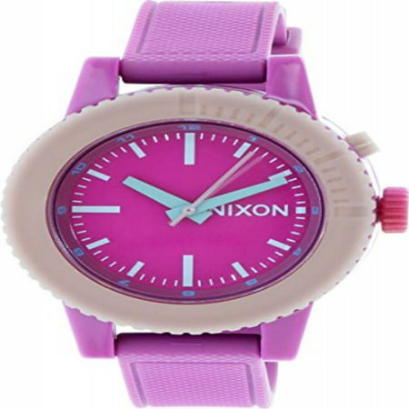 Nixon A287698 Women's The GoGo Pink Dial Pink Rubber Strap Pink Plastic Watch
