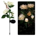 thumbnail image 3 of Luces solares para decoración de jardín, 2 piezas de lámpara LED de rosa para jardín al aire libre con panel solar impermeable, luz decorativa para jardín, vallas, caminos, terrazas, 3 of 6