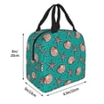 thumbnail image 4 of Kdxio Starfish and Shell Print Insulated Lunch Bag,Reusable Tote Lunch Box for Women Men,Leakproof Cooler Lunch Bags for Work Office Travel Picnic, 4 of 6