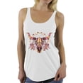 thumbnail image 1 of Awkward Styles Mosaic Cow Skull Racerback Tank Top Cow Skull Tank Top for Women Day of the Dead Gifts for Her Dia de los Muertos Tops for Women Sugar Skull Racerback Tank Skull Gifts Women's Skull Top, 1 of 4