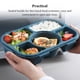 thumbnail image 3 of Matsuzay Fiambrera de acero inoxidable PP PS, contenedores de almacenamiento de alimentos para Picnic, cajas de horno microondas Bento con tapa sellada cartulina Verde, 3 of 6