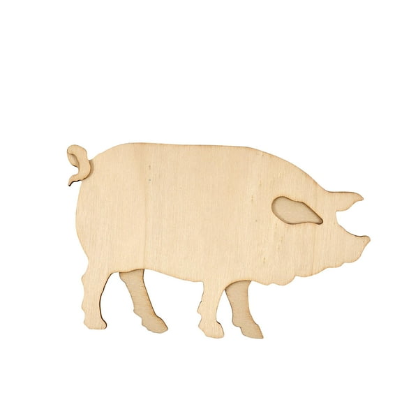 Hello Hobby 7" Wood Shape, Pig