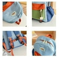 thumbnail image 5 of HUITKMM Cute School Bags with Bright Colors Canvas School Backpack with Insulation Packet, 5 of 5