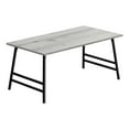 thumbnail image 4 of Xukmct Rectangular Coffee Table with Metal Legs, Wood Side Table for Dining Room, Office, Living Room, Gray, 4 of 5