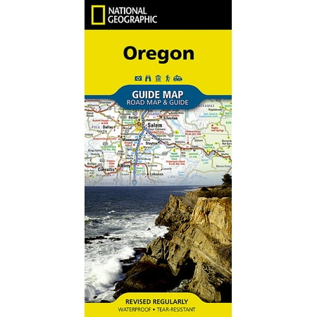 National Geographic Guide Map: Oregon - Folded Map