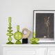 thumbnail image 3 of Juego de 3 portavelas de cristal Rtteri Groovy Wavy, color verde, 3 of 7