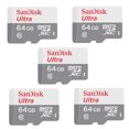 thumbnail image 1 of Tarjeta de memoria SanDisk Ultra 64GB microSDXC con adaptador SD x5, 1 of 3