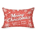 thumbnail image 3 of Pillow Case Plush Pillow Design Snowflake Christmas Tree Pattern Case standard size/King size/Queen size Bed Pillow Pillowcases, 3 of 9