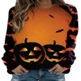 thumbnail image 1 of Déguisement de Fête Sweat-Shirt Halloween Bande Dessinée à Manches Longues Col Rond, 1 of 6